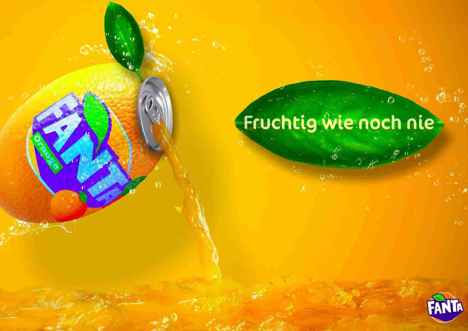 Poster for the fictional poster “Fruity like never before”.