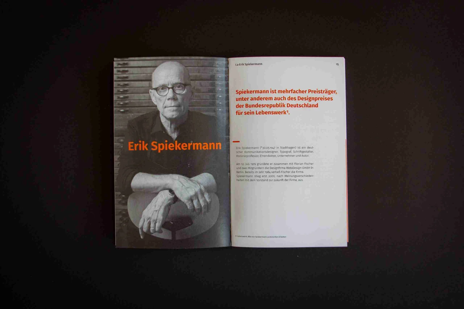 Seite zur Vorstellung von Erik Spiekermann