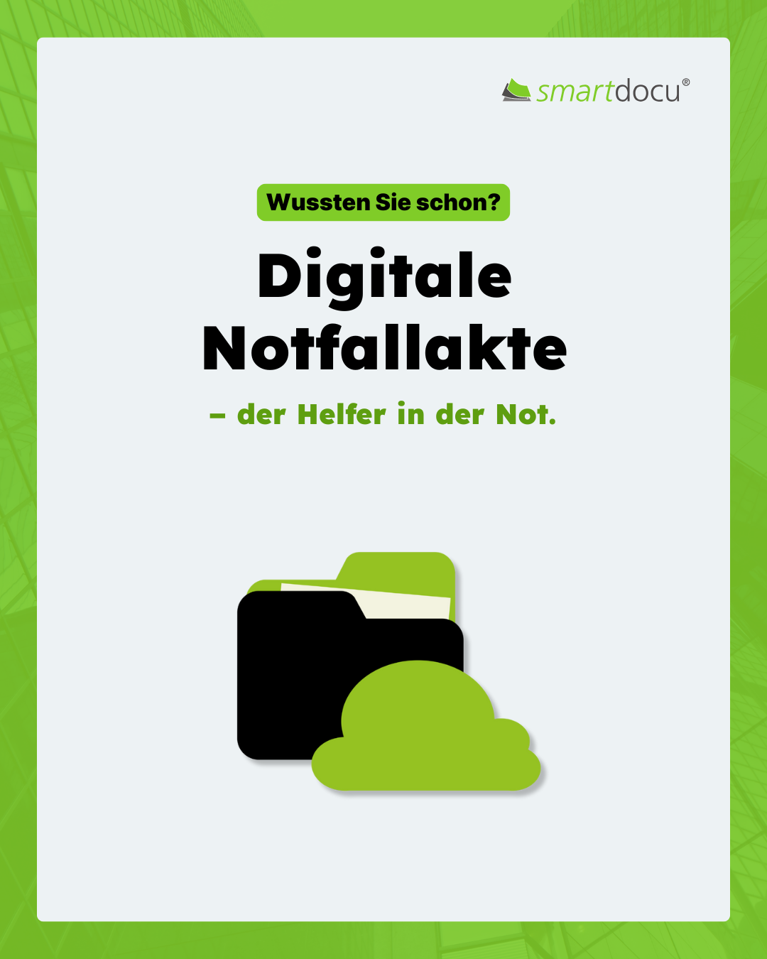Social Media Design Digitale Notfallakte