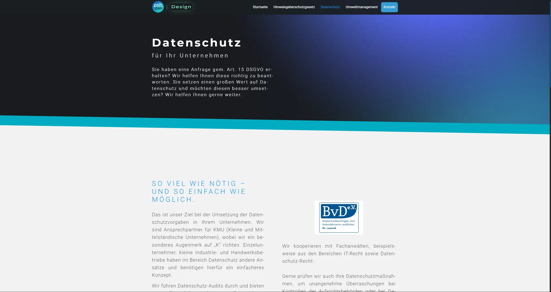 psh-con: Website und Corporate Design